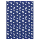 Zeepaardenblauw van de langwerpkrab tafelkleed (Voorkant)