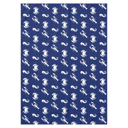 Zeepaardenblauw van de langwerpkrab tafelkleed (Voorkant)