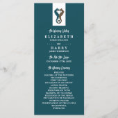 Zeepaardenromance, strandhuwelijksprogramma programmakaart (Voorkant)