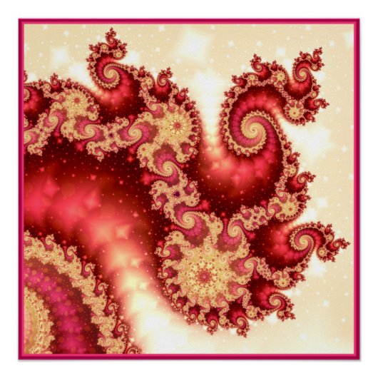 Zeepaardenvallei Fractal Perfect Poster (Voorkant)