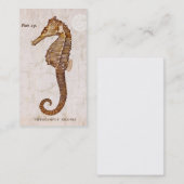 zeepaardje - Antiek zeepaardjes Gepersonaliseerd Visitekaartje (Voorkant / Achterkant)