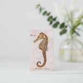 zeepaardje - Antiek zeepaardjes Gepersonaliseerd Visitekaartje (Staand voorkant)