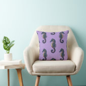 Zeepaardje Batik Kussenhoes Lavendel Kussen (Stoel)