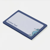 Zeepaardje Blauw Post-it® Notes (Schuin)
