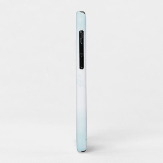 Zeepaardje Blauwgroen & Gouden Waterverf Kuststran Case-Mate iPhone Case (Achterkant/links)