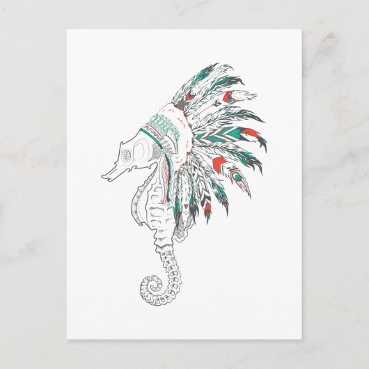zeepaardje briefkaart (Voorkant)