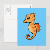 zeepaardje briefkaart (Voorkant / Achterkant)