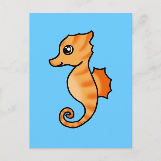 zeepaardje briefkaart (Voorkant)