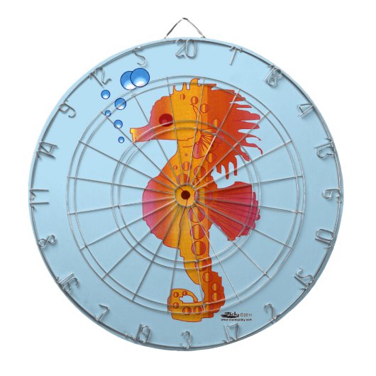 Zeepaardje Bubbel Baby Dartbord (Voorkant)