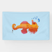 Zeepaardje Bubbel Baby Spandoek (Horizontaal)