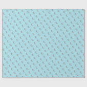 Zeepaardje Cadeau Aqua Strand Cadeaupapier (Vlak)
