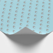 Zeepaardje Cadeau Aqua Strand Cadeaupapier (Hoek)