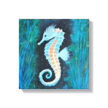 Zeepaardje canvas kunst