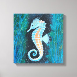 Zeepaardje canvas kunst
