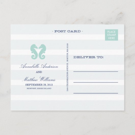 ZEEPAARDJE | DE DATUM NA KAART OPSLAAN (Achterkant)