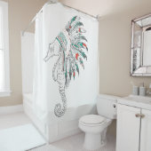 zeepaardje douchegordijn (In situ)