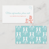 Zeepaardje en Koraalrif Website Bijlagekaart Informatiekaartje (Voorkant / Achterkant)