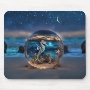 Zeepaardje en Starfish Beach Onderwater Surreal Or Muismat