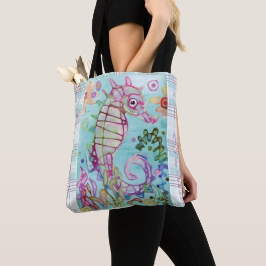 Zeepaardje en zeeflap tote bag (Dichtbij)
