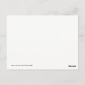 Zeepaardje en Zeeschelp op Blauwe Waterverf Hallo Briefkaart (Achterkant)