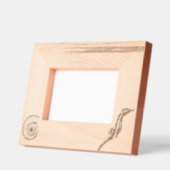  zeepaardje en zeeschelpenhout gegraveerde lijstjes (Links)