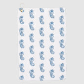 Zeepaardje golfhanddoek (Voorkant)