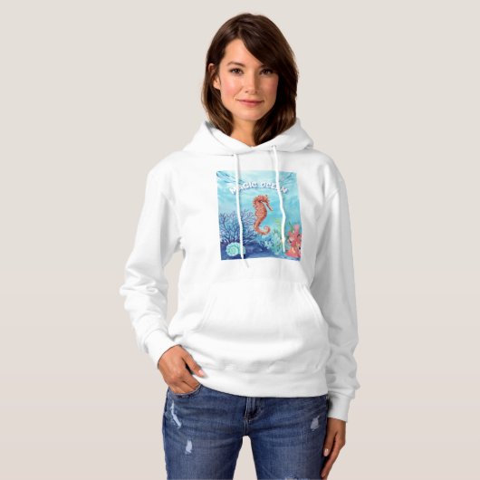 zeepaardje hoodie (Voorkant volledig)
