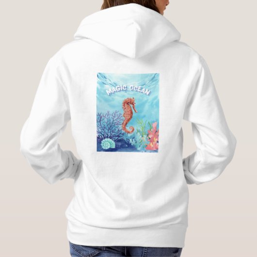 zeepaardje hoodie (Achterkant)