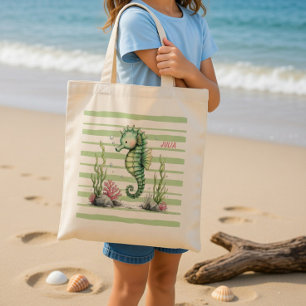 Zeepaardje in de Tuin van de Getijden Tote Bag