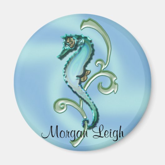 Zeepaardje in het zeewier magneet (Voorkant)