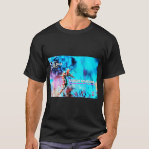 Zeepaardje in kleurrijke lagune t-shirt