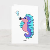 Zeepaardje Kaart (Achterkant)