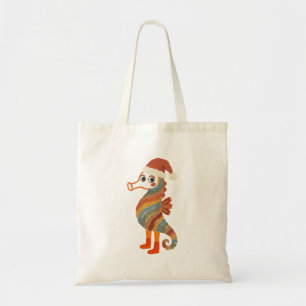 Zeepaardje Kerstman Kersttas Tote Bag