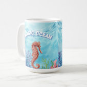 zeepaardje koffiemok (Voorkant links)