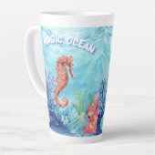 zeepaardje latte mok (Linkerhoek)