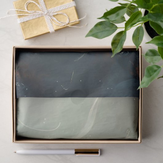 Zeepaardje Levendig gekleurd in Ocean Decoupage Tissuepapier (Geschenk)