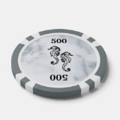 Zeepaardje Marmer Pokerchips (Enkel)
