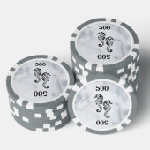 Zeepaardje Marmer Pokerchips (Opstapeling)