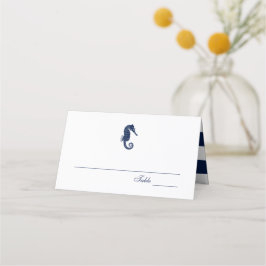  zeepaardje | nautische bruiloft plaatskaartje