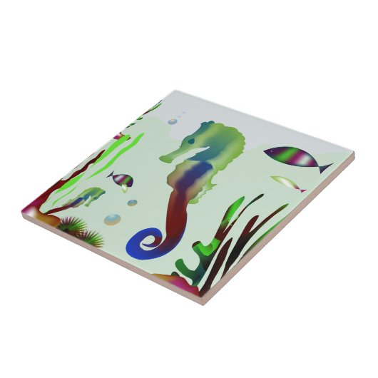 Zeepaardje NZ Tegeltje (Zijkant)