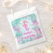 Zeepaardje onder het Zee Verjaardag Bedankzakje (Geknipt)