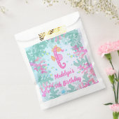 Zeepaardje onder het Zee Verjaardag Bedankzakje (Gezegeld)
