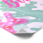 Zeepaardje onder het Zee Verjaardagsfeest Poster (Hoek)