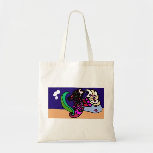 Zeepaardje plezier tote bag (Voorkant)