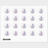  zeepaardje ronde Stickers (Vel)