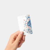 Zeepaardje schelp onder de zee baby boy shower badge (Handheld)