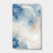 Zeepaardje schelp onder de zee baby boy shower badge (Achterkant)