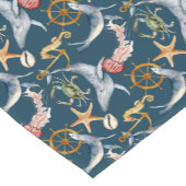 Zeepaardje, Schepen Wiel, Walvissen, Krab, Zeester Korte Tafelloper (Hoek)