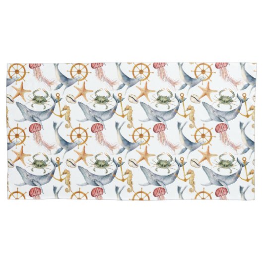 Zeepaardje, Schepen Wiel, Walvissen, Krab, Zeester Kussensloop (Voorkant-Links)