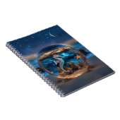 Zeepaardje Starfish Surreal Ocean Beach Notitieboek (Rechterzijde)